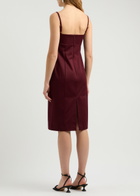 Clea Arlet Stretch-cotton Dress Dark Red