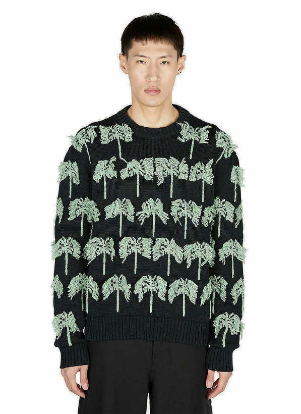 Photo: Jil Sander - Palm Tree Sweater in Black
