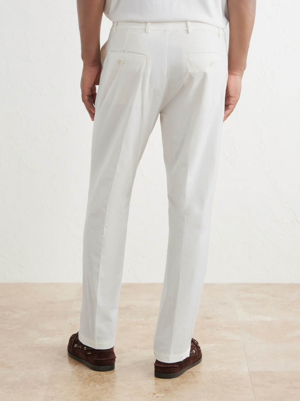 James Perse - Slim-Fit Stretch Cotton-Blend Trousers - Neutrals