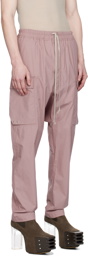 Rick Owens Pink Long Cargo Pants