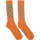 Off-White Orange and Blue Arrows Socks