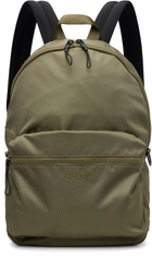 Hugo Khaki Embossed-Logo Backpack