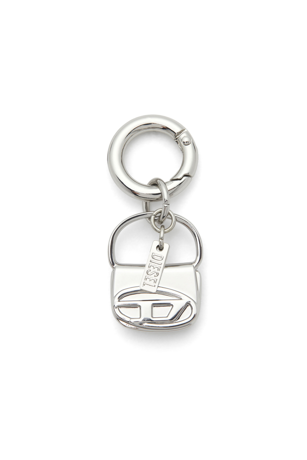 Diesel Metal Oval D keyring with crystals - Bijoux and Gadgets