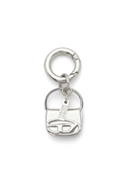 Diesel Metal charm with mini 1DR charm - Charms and Keyrings Womens in Silver