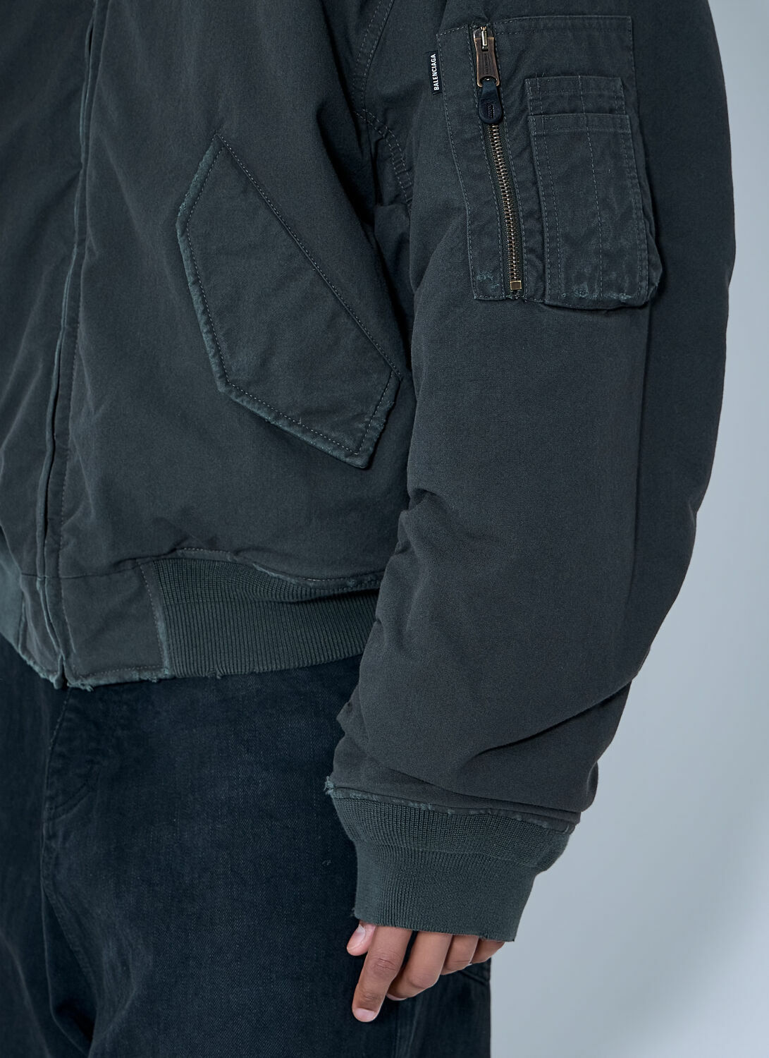 Balenciaga Hooded Bomber Jacket