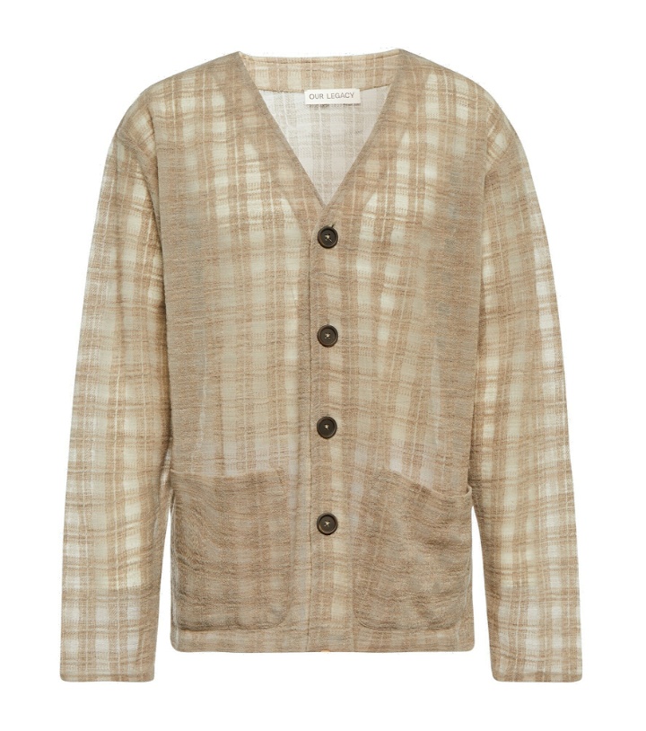 Photo: Our Legacy - The Cardigan checked cardigan