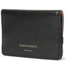 Common Projects - Logo-Print Leather Wallet - Black