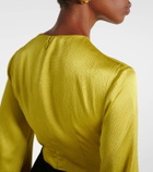 Solace London Adley crêpe gown