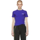 ADER error Blue Tight Arrow T-Shirt