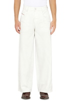 Diesel Relaxed Jeans High Waist 1982 D-Hakou, White, Button fly