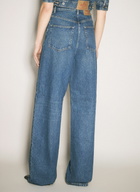 Prada Logo Plaque Balloon Jeans