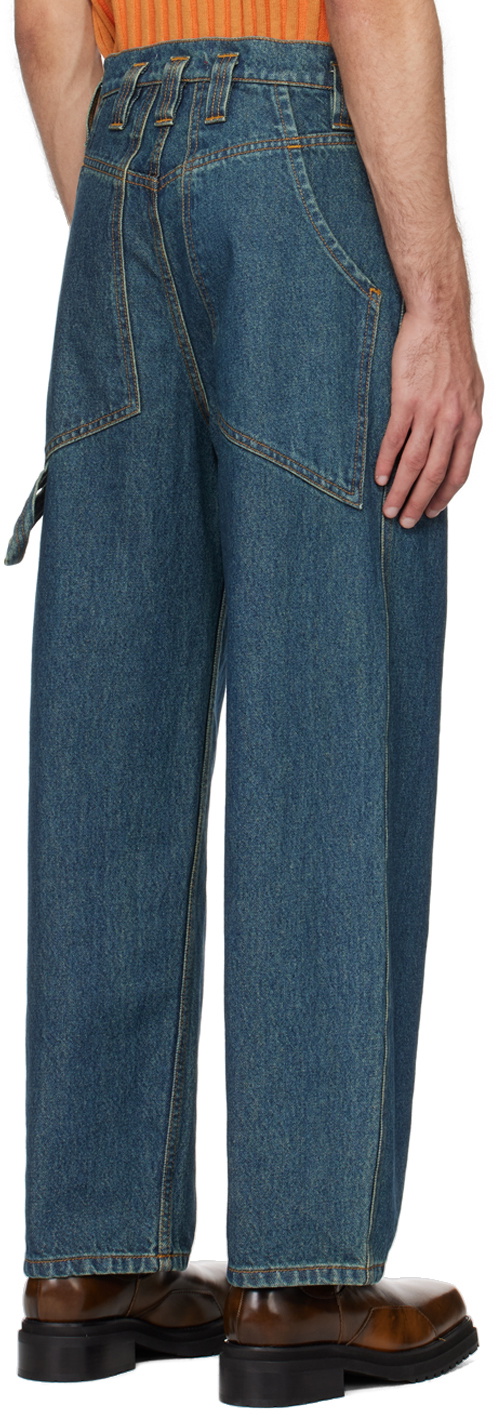 Eckhaus Latta Blue Baggy Jeans