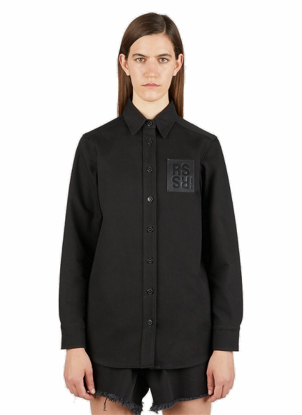 Photo: Raf Simons - Logo Patch Shirt in Black