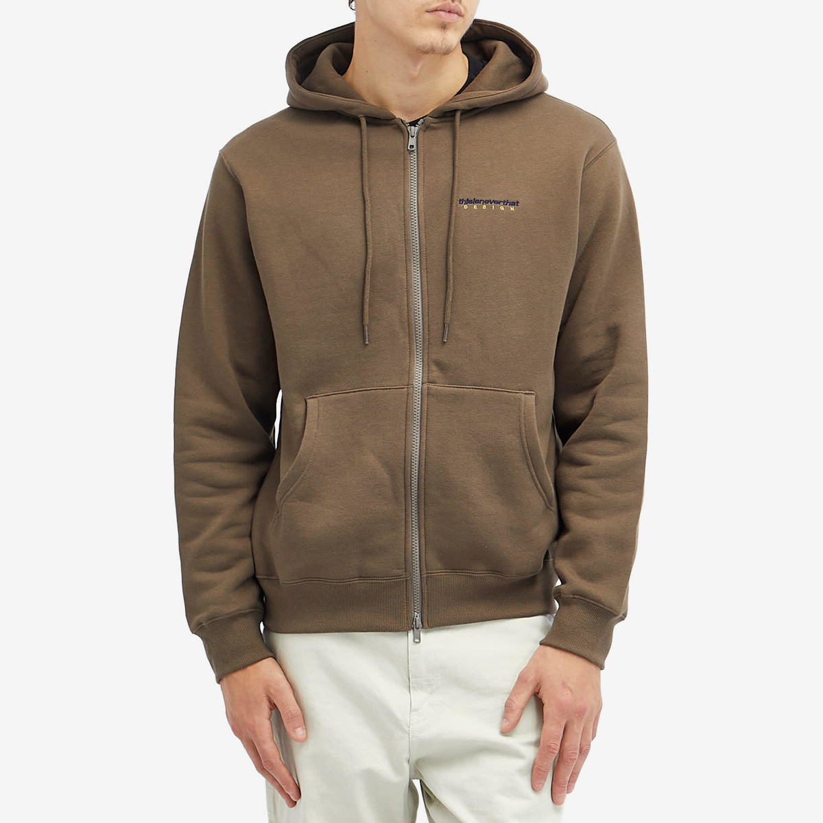 【THISISNEVERTHAT】DSN-Logo Zip Up Hoodie Brown Lion-Hoodie-DARK-GREY1_320x.