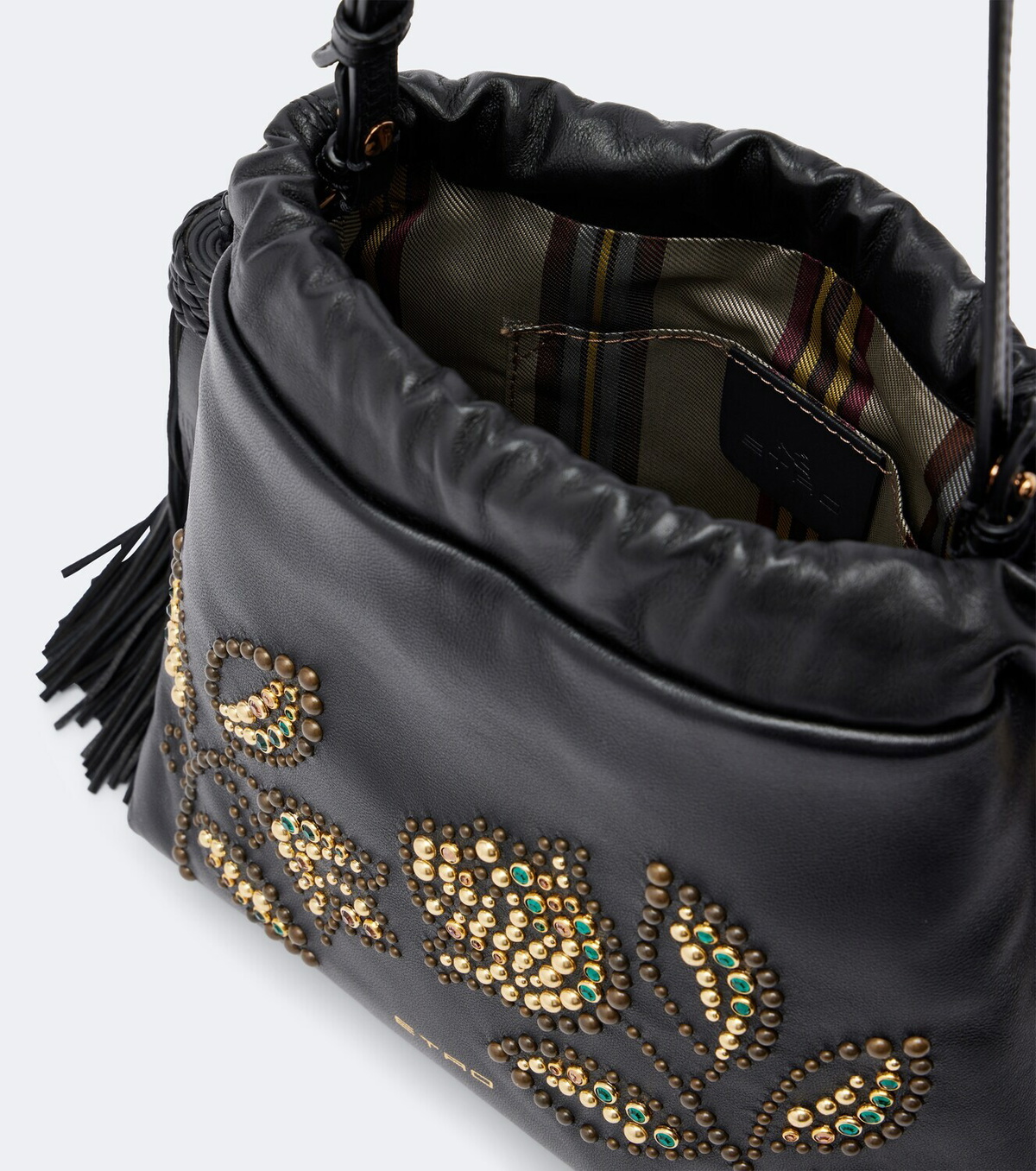 Etro Kalispera Mini studded leather crossbody bag