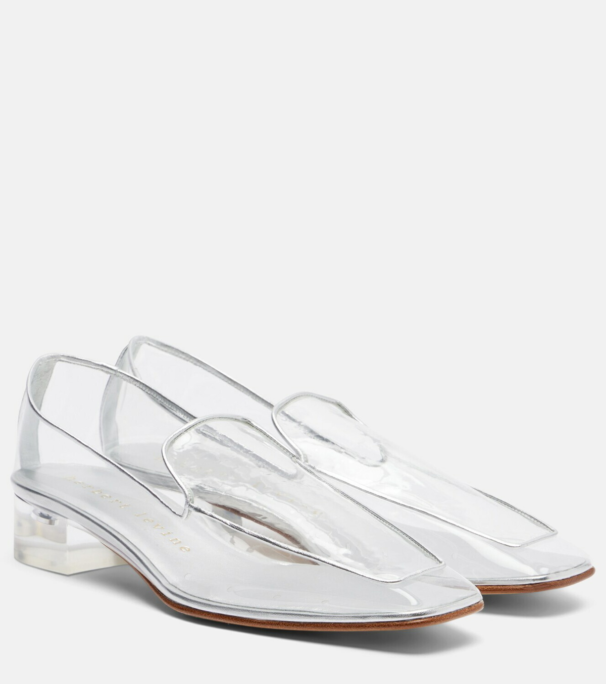 Herbert Levine Clear The Air 30 PVC loafer pumps