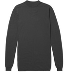 Rick Owens - Mock-Neck Virgin Wool Sweater - Men - Dark gray