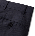 Canali - Navy Slim-Fit Stretch-Wool Trousers - Men - Navy