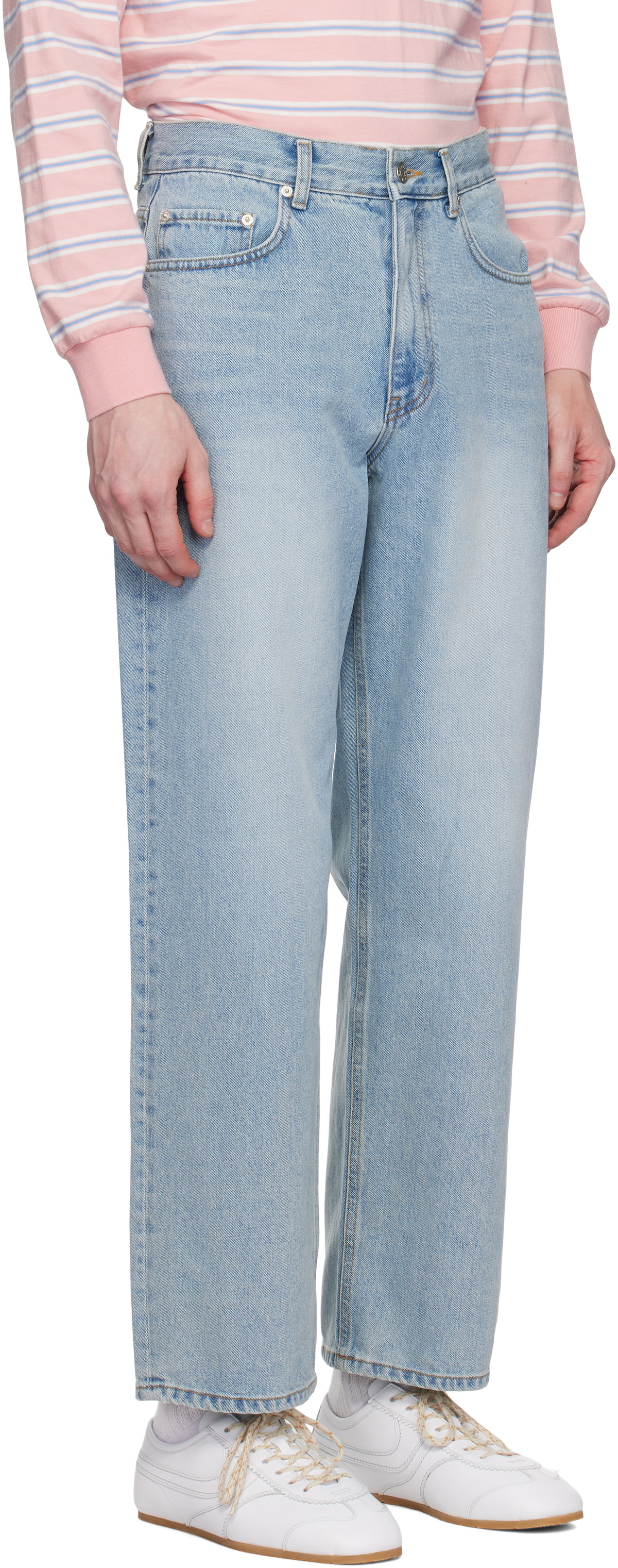 Dunst Blue Low Rise Loose Jeans