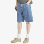 Edwin Men's Denim Worker Shorts in Blue light stone washed