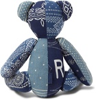 RRL - Limited Edition Bandana-Print Patchwork Teddy Bear - Blue