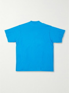 Balenciaga - adidas Oversized Logo-Print Cotton-Jersey T-Shirt - Blue