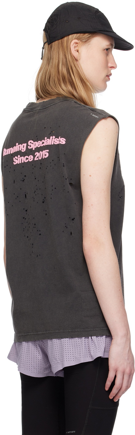 Satisfy Black Ventilated Tank Top
