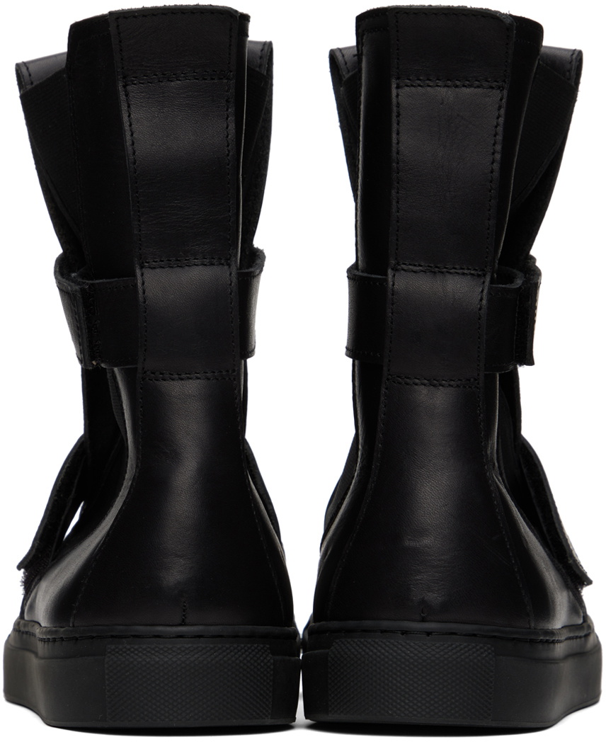 NICOLAS ANDREAS TARALIS Black Velcro Strap Sneakers Nicolas