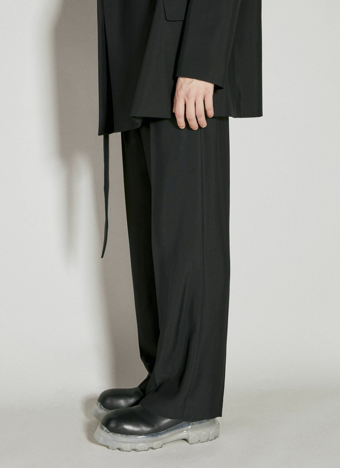 Mugler Cut-Out Tailored Pants