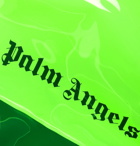 Palm Angels - Leather-Trimmed Logo-Print PU Tote Bag - Green