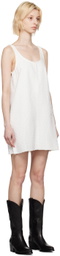 rag & bone White Kimmie Denim Minidress