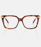 Bvlgari Serpenti Viper cat-eye glasses