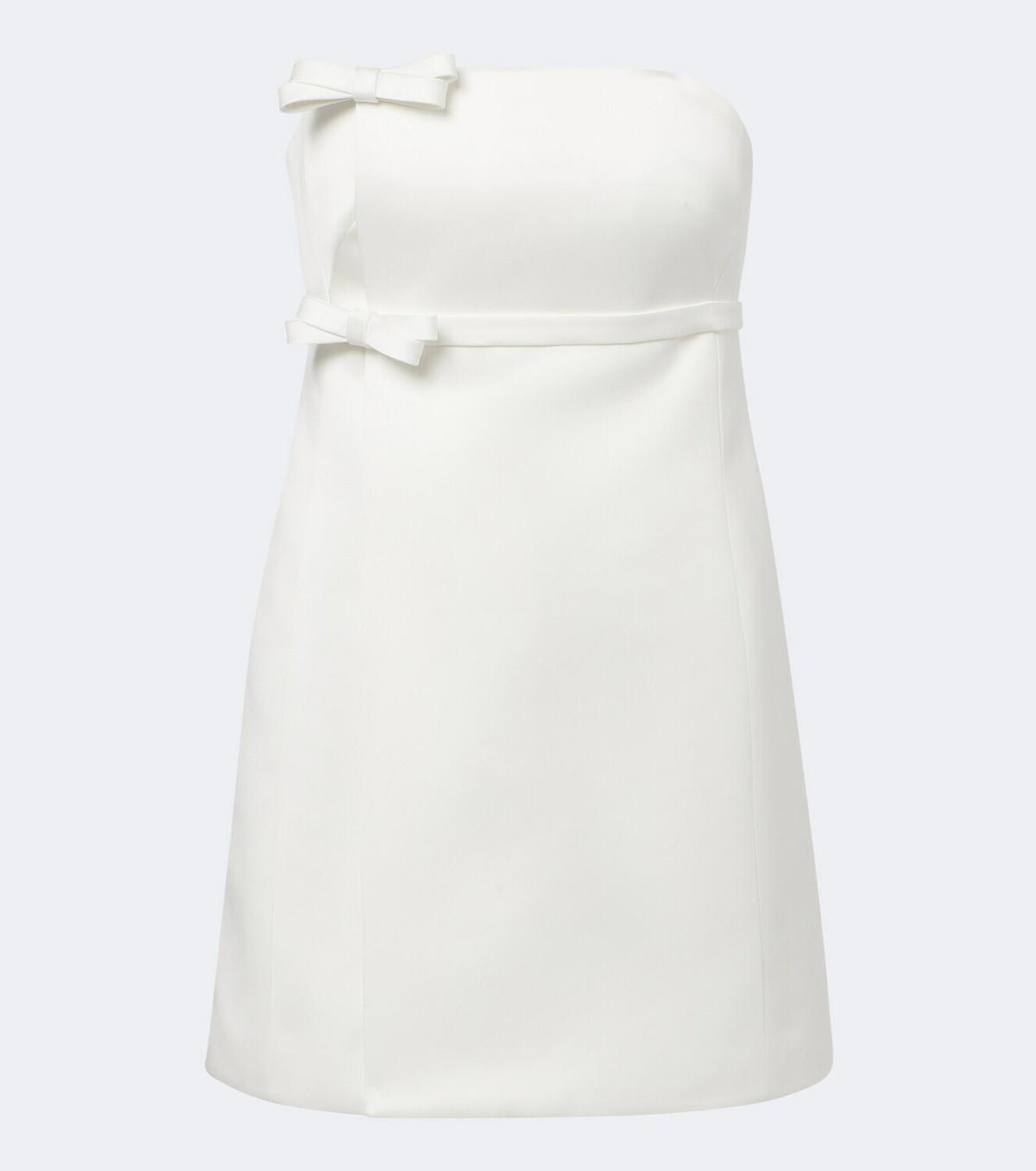 Safiyaa Bridal Leera bow-detail crêpe minidress