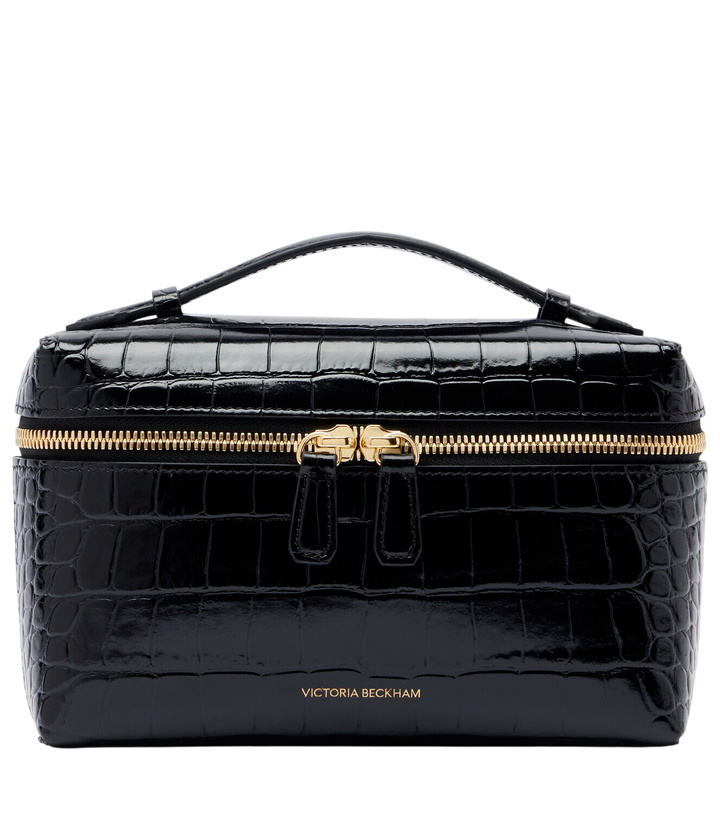 Photo: Victoria Beckham Vanity croc-effect leather vanity bag