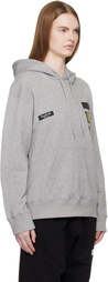 MM6 Maison Margiela Gray Cotton Hoodie