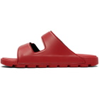 Hugo Red Double-Touch Closure Straps Logo Sandals