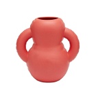 Home Studyo Oscar Vase in Coral Red 