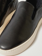 Officine Creative - Bug Leather Slip-On Sneakers - Black