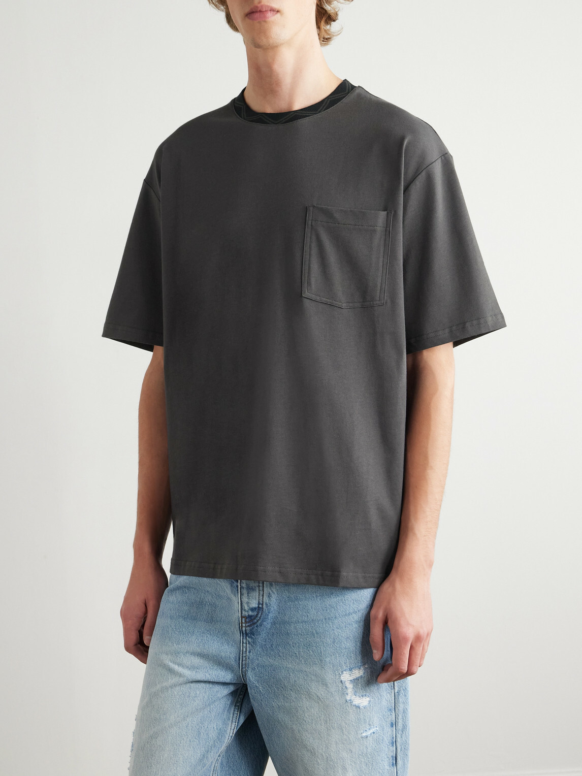 MANAAKI - Taniko Organic Cotton-Jersey T-Shirt - Gray
