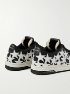 AMIRI - Stars Low Appliquéd Leather Sneakers - Black