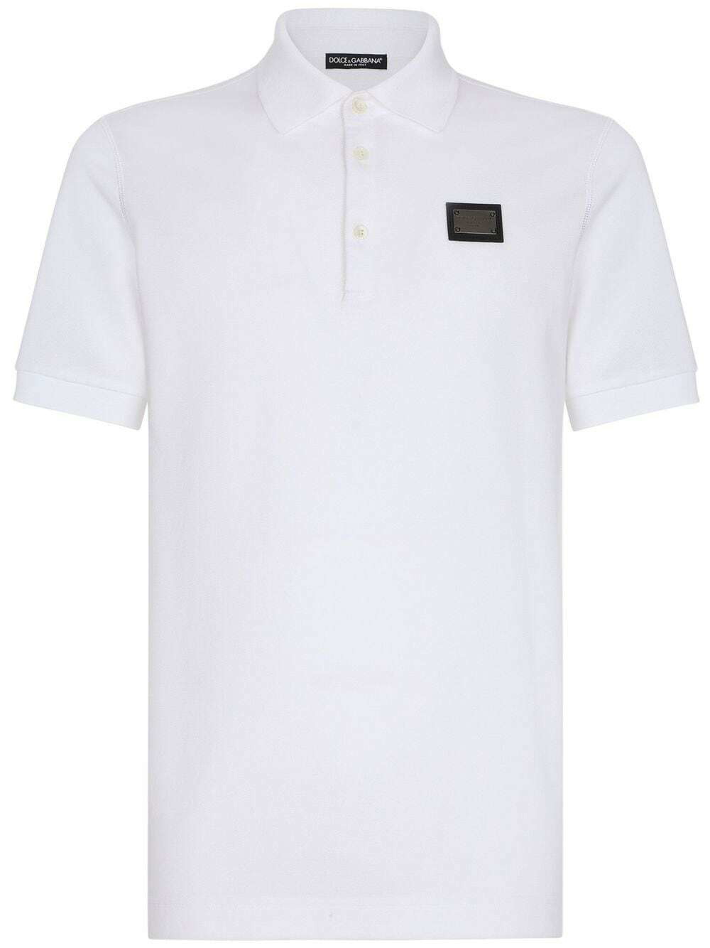 DOLCE & GABBANA - Logo Cotton Polo Shirt Dolce & Gabbana