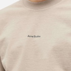 Acne Studios Men's Long Sleeve Erwin Stamp T-Shirt in Mushroom Beige