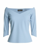 Chiara Boni La Petite Robe Womens Top Sky in Blue