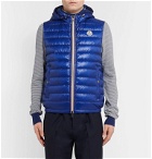 Moncler - Gien Quilted Shell Hooded Down Gilet - Blue