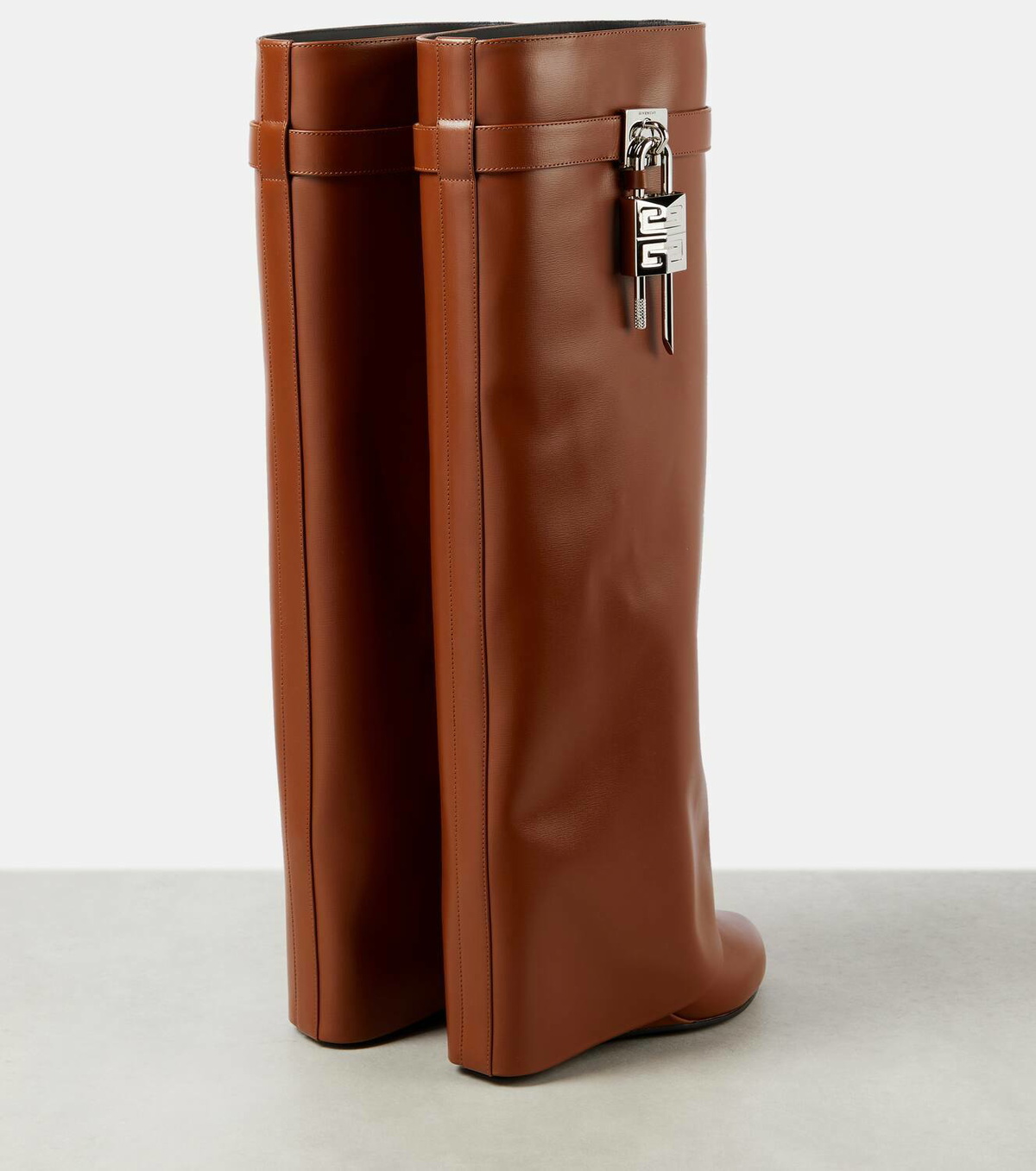 Givenchy Shark Lock leather knee-high boots Givenchy