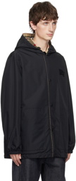 Burberry Beige & Black Check Reversible Jacket