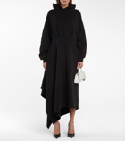 Balenciaga - Asymmetric cotton hoodie dress