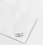 Deakin & Francis - Sterling Silver and Enamel Cufflinks - Silver