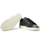 TOM FORD - Warwick Perforated Leather Sneakers - Dark gray