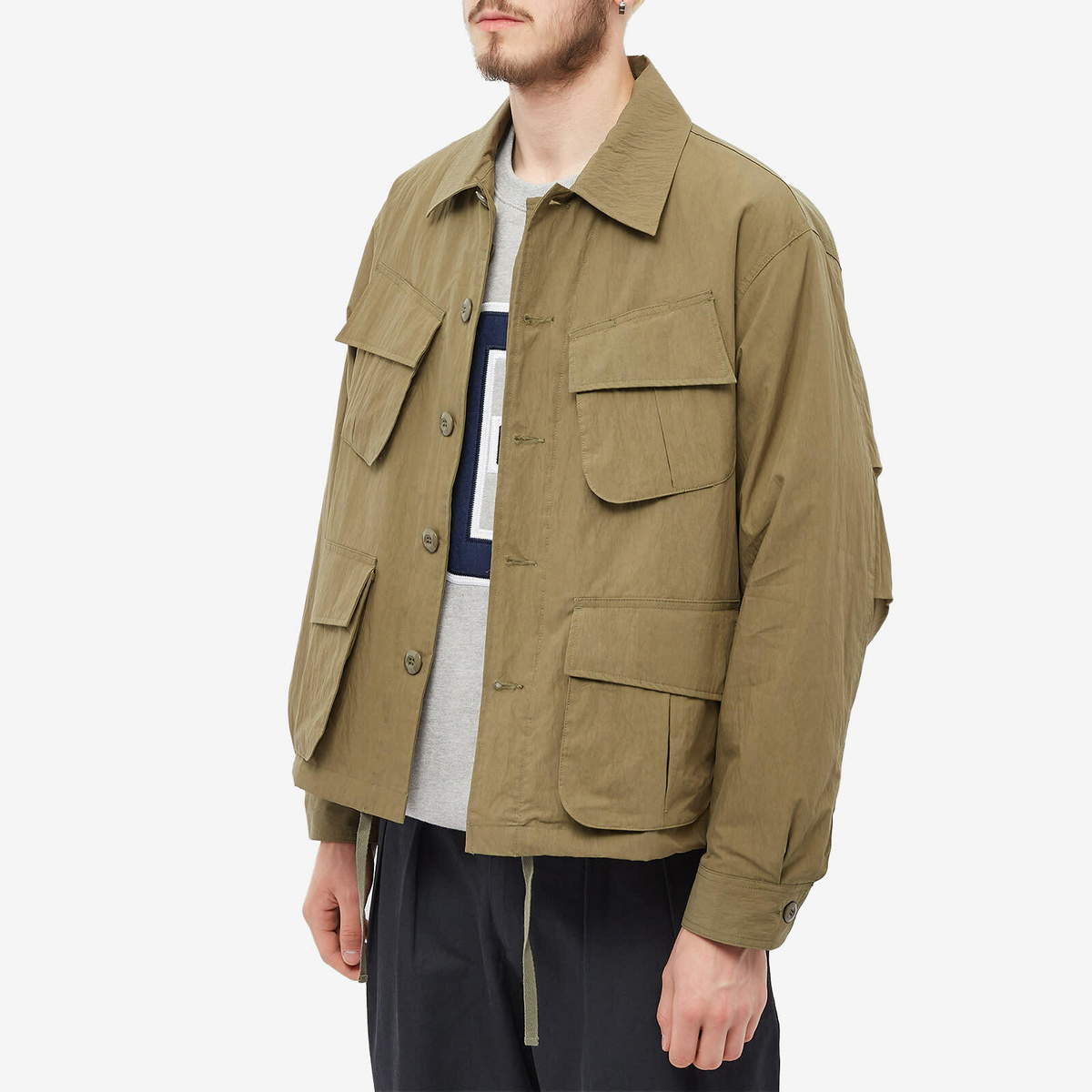 Uniform Bridge Men's Jungle Fatigue Jacket in Olive